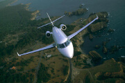 A Gulfstream 200 Mid-size Corporate Jet is well-suited for North American travel.